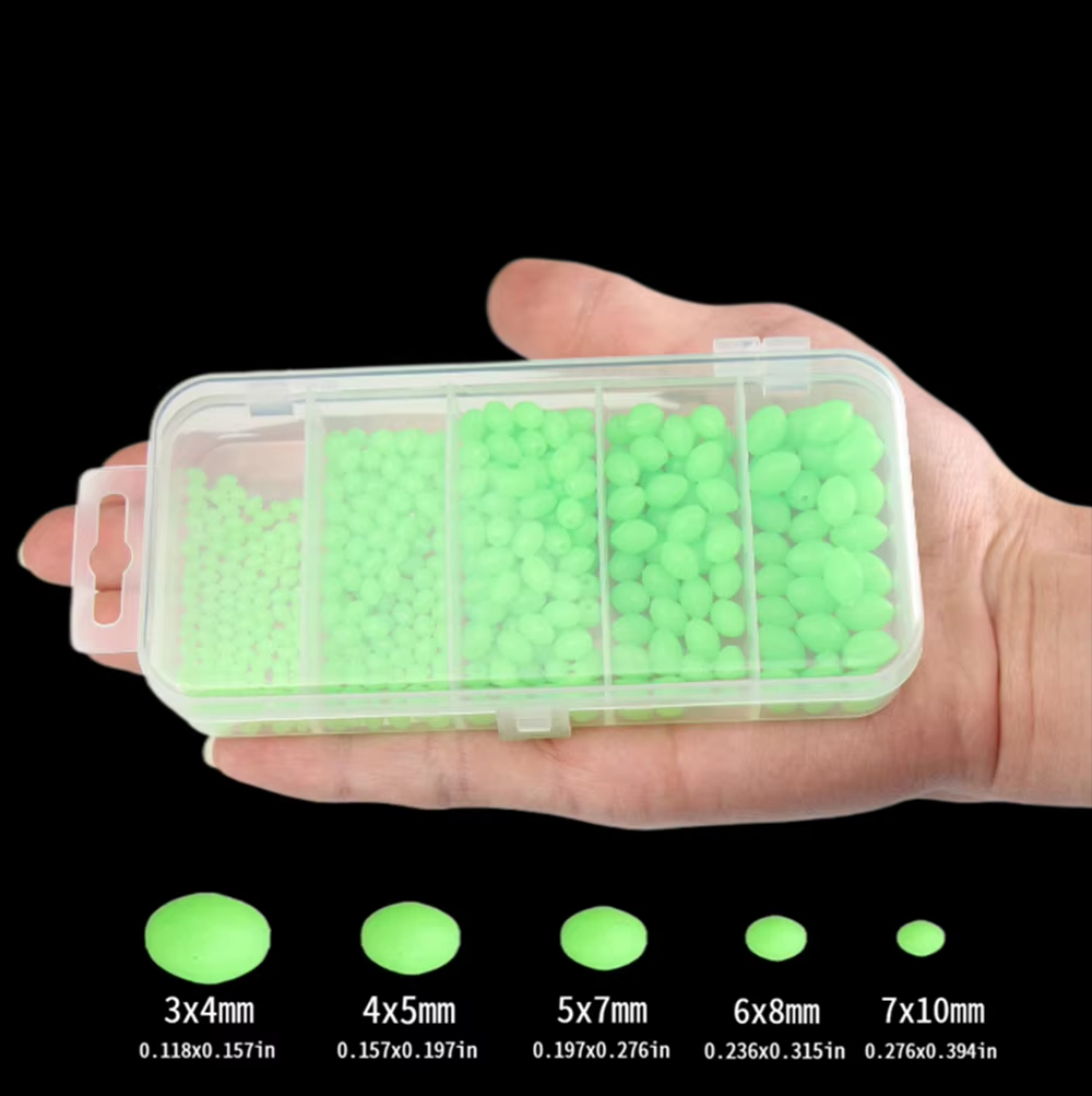 Fishing Equipment Lures - 375Pcs/Set Night Luminous Fishing Hard Beads