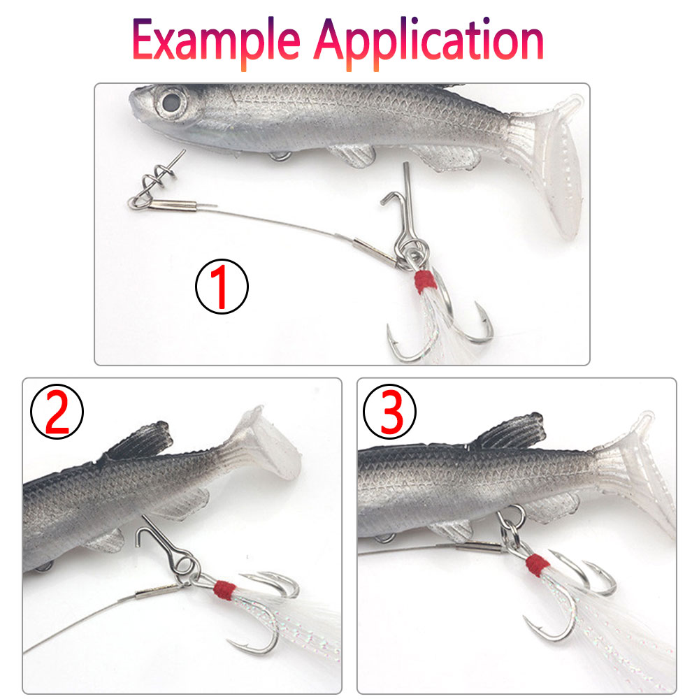50/100pcs Fishing Bait Stinger - огляд і ціна Fishing Equipment Lures