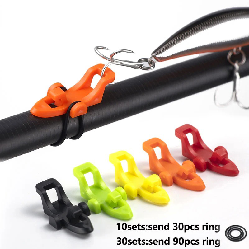 1-10pcs Fishing Rod Pole Hook  - огляд і ціна Fishing Equipment And Tools