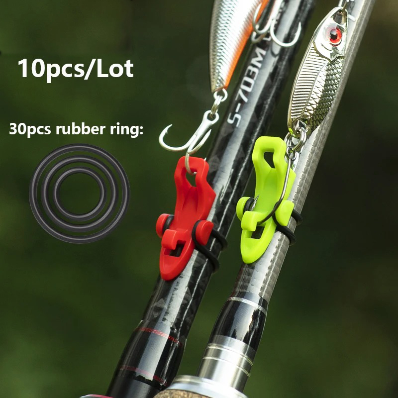 1-10pcs Fishing Rod Pole Hook  - огляд і ціна Fishing Equipment And Tools