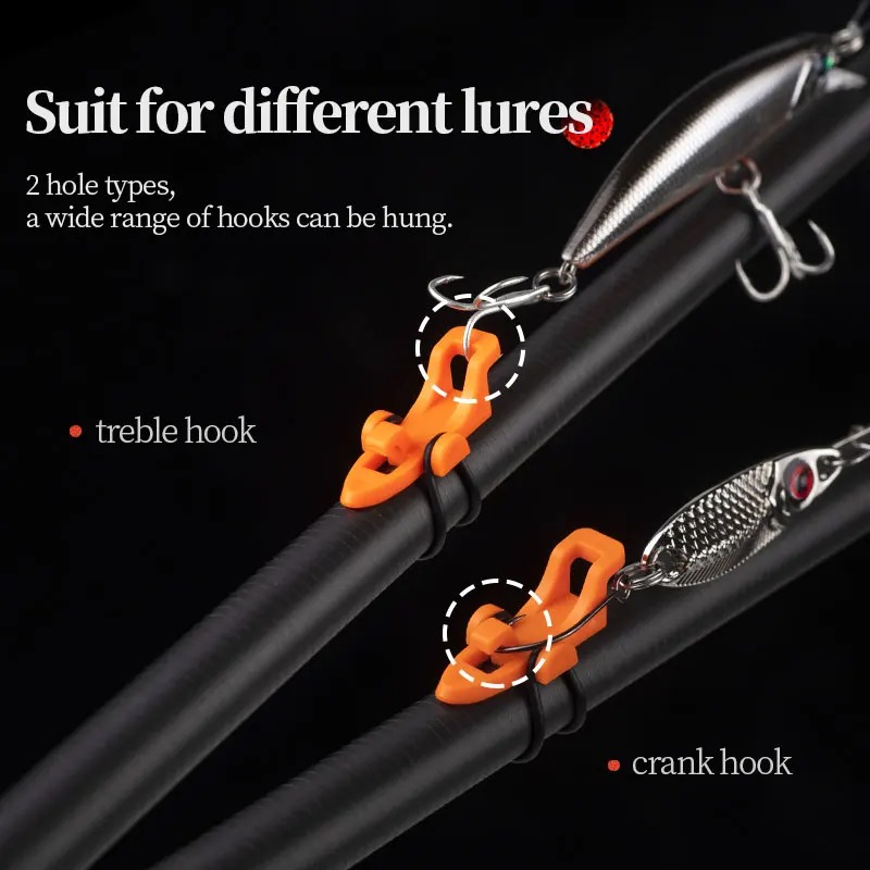 1-10pcs Fishing Rod Pole Hook  - огляд і ціна Fishing Equipment And Tools