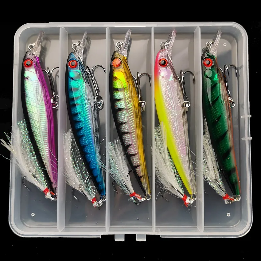 5pcs/box Laser 3D Eyes Bionic  - огляд і ціна Fishing Equipment Lures