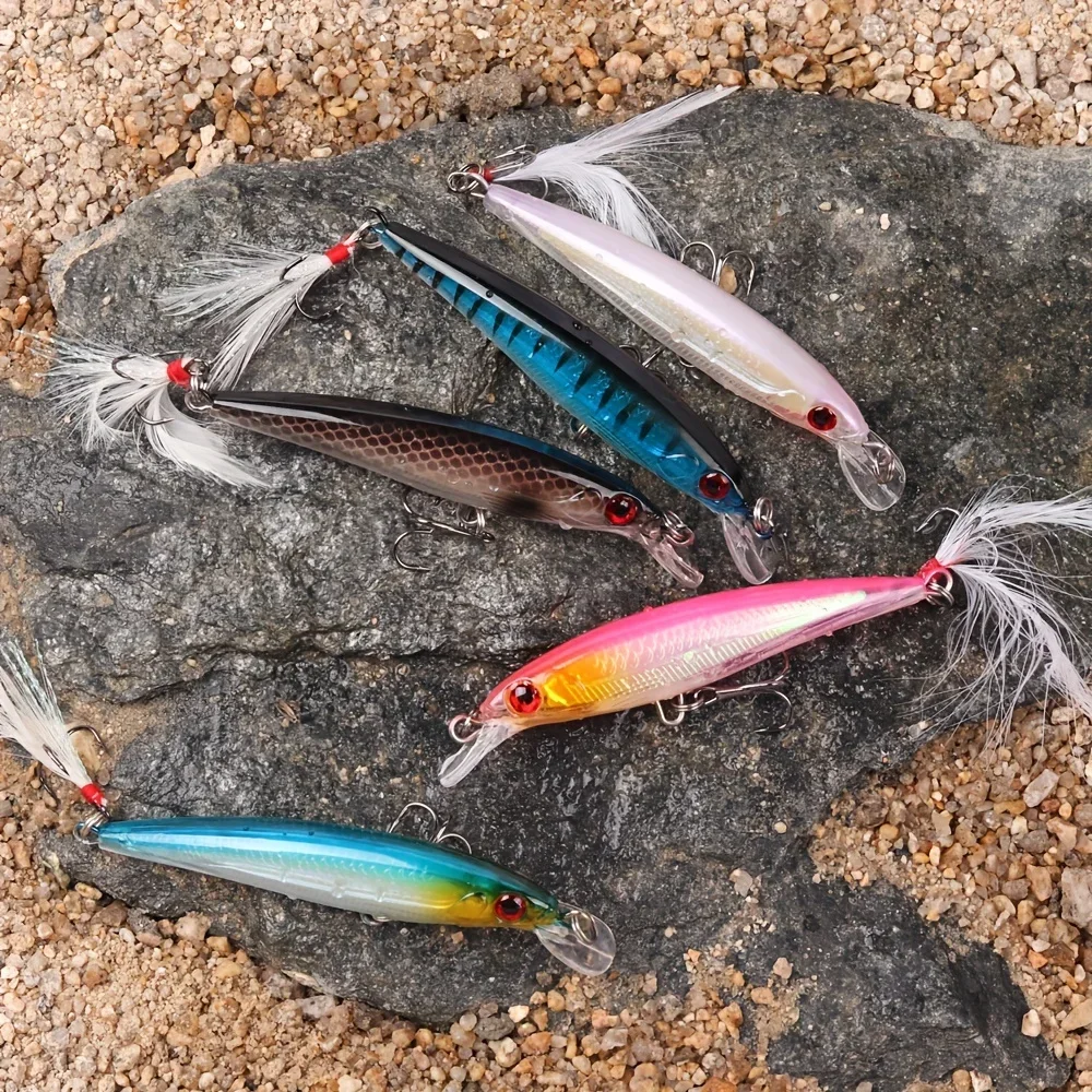 5pcs/box Laser 3D Eyes Bionic  - огляд і ціна Fishing Equipment Lures